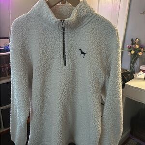 PINK Victoria's Secret White Sherpa Jacket